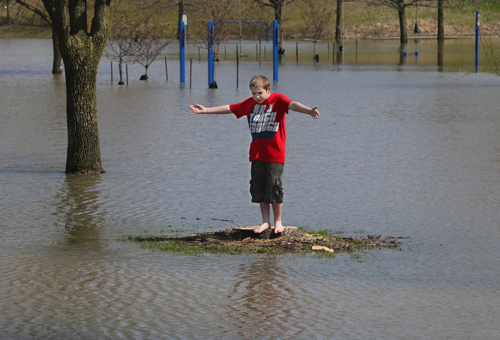 River Des Peres is backing up into low-lying Lemay